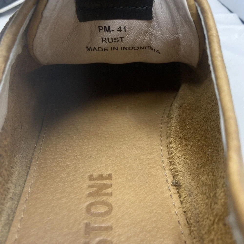 Blackstone PM41 3-Strap Brown Low Premium Handmade Sneakers Mens Size 11 US/45EU